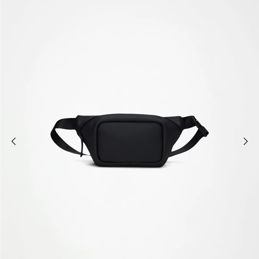Rains Black Bum Bag - Picture 2 of 12
